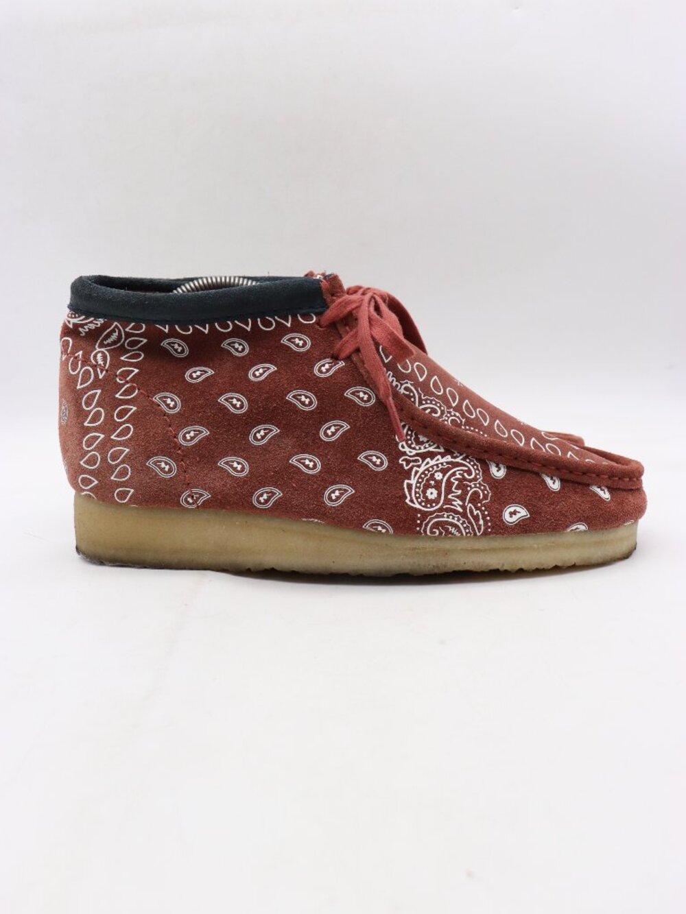 Clarks Originals Men's Size 8.5 M Wallabee Boots Brick Paisley Crepe Sole Shoes